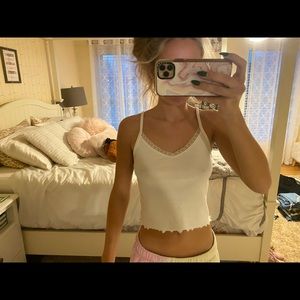 White tank top!